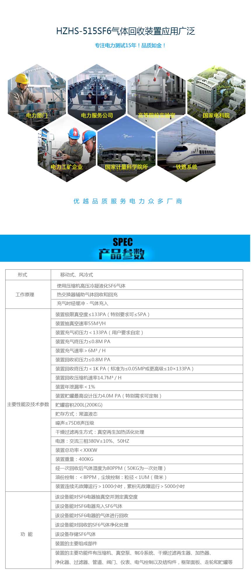 SF6氣體回收裝置