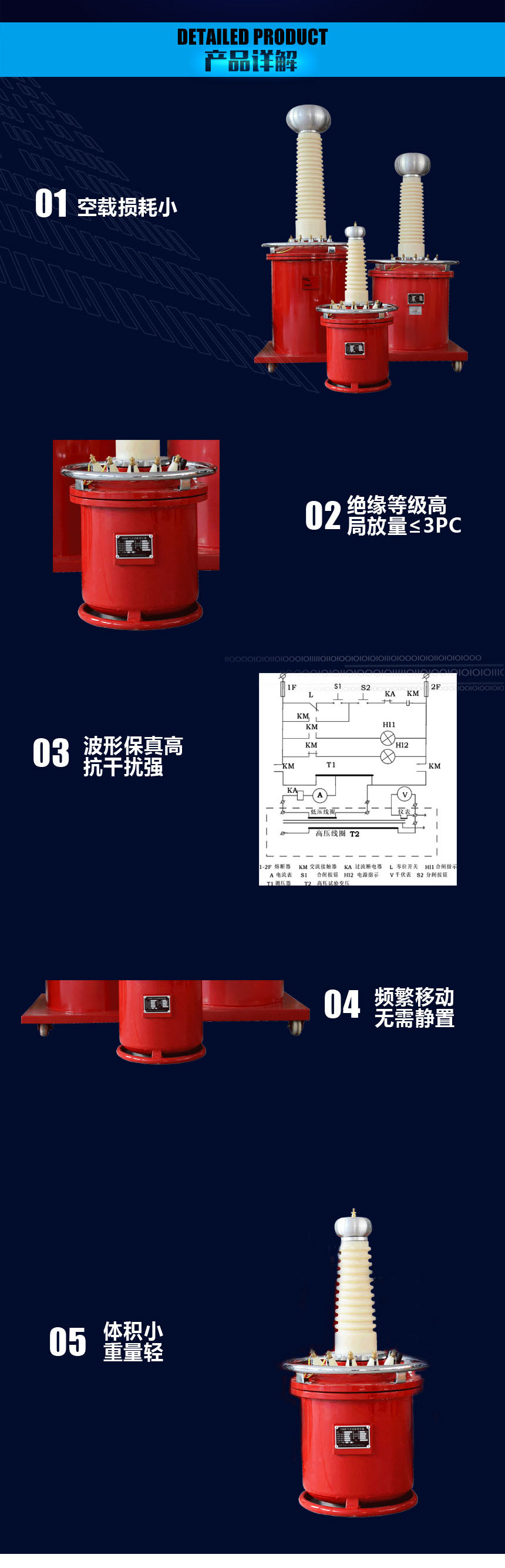 工頻試驗變壓器 YDQ充氣式