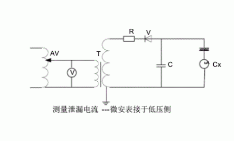 泄漏電流試驗接線